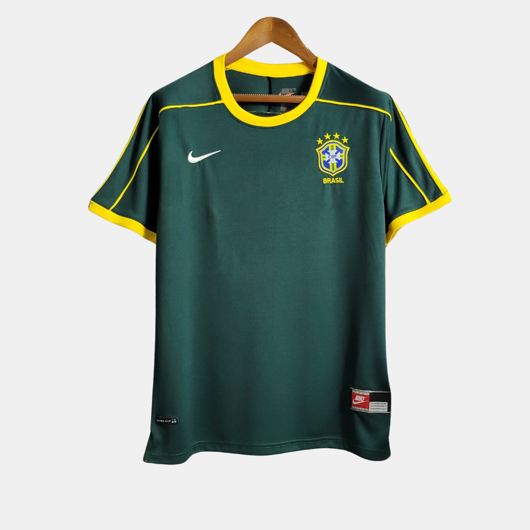 Camisa Seleção Brasileira Retrô 1998/99 Goleiro - Verde