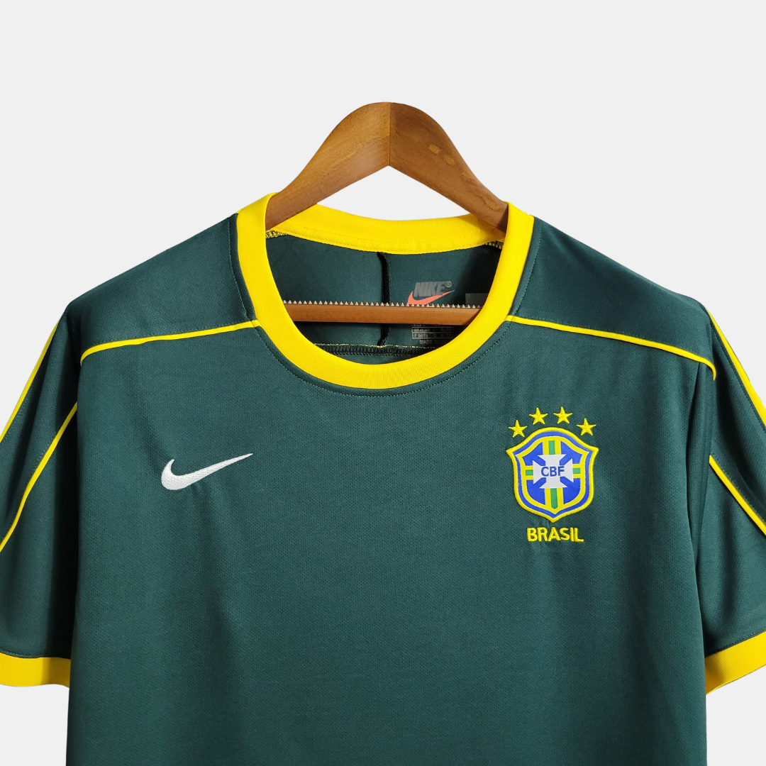 Camisa Seleção Brasileira Retrô 1998/99 Goleiro - Verde